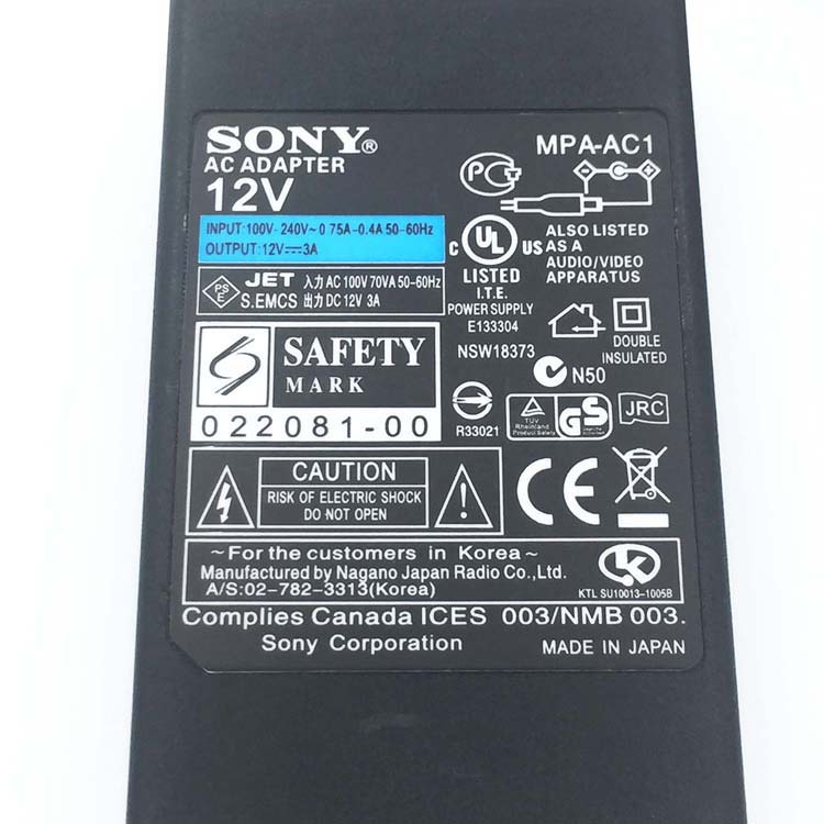 Sony EVI-D70P Zasilacz  / Ładowarka
