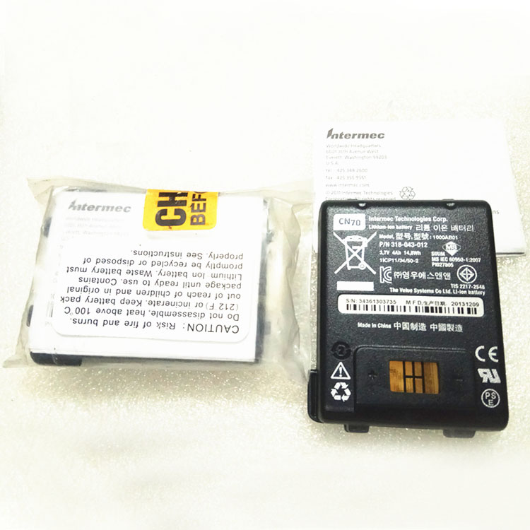 INTERMEC 318-043-002 1000AB01 1000AB02 Batterie