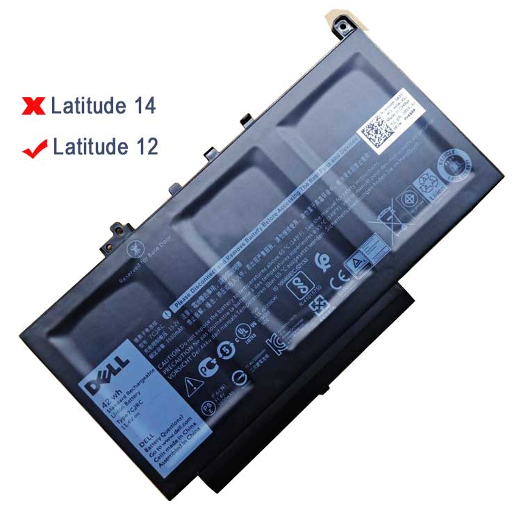 Dell Latitude 12 E7270 Serie Baterie