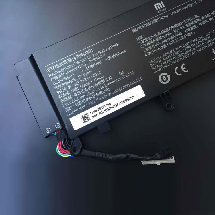 XIAOMI Gaming portatile 7300HQ 1060 Batterie