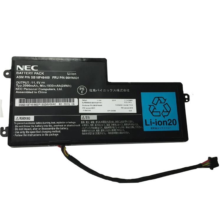 NEC FRU P/N 00HW031 Baterie