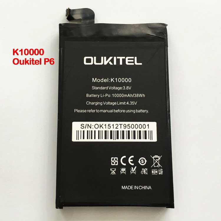 OUKITEL K10000 Batterie
