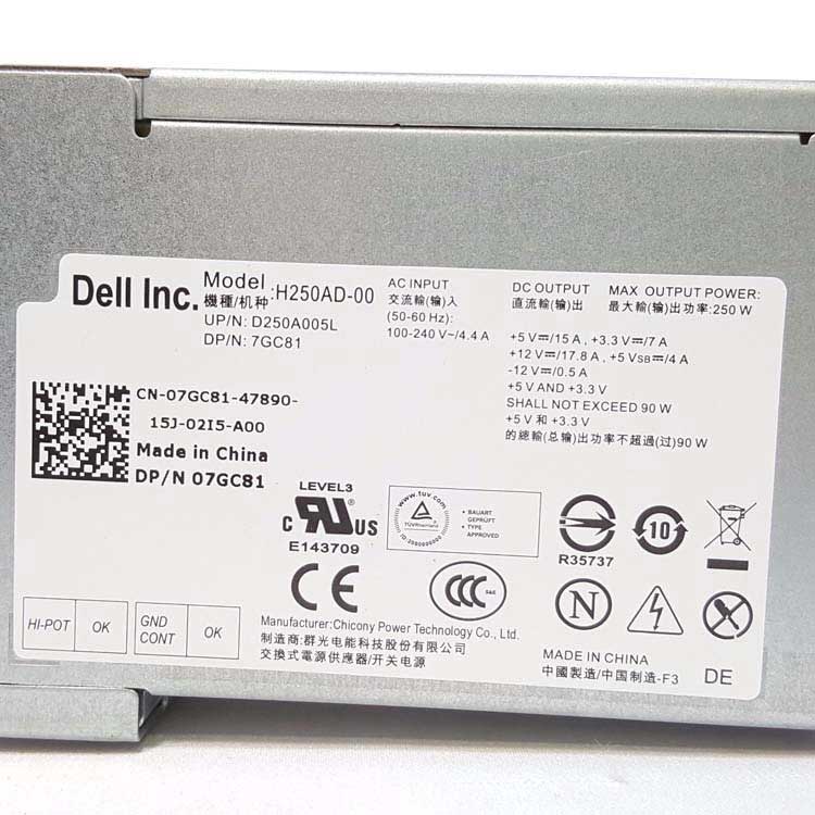 Dell D250AD-00 Optiplex 790 Zasilacz  / Ładowarka
